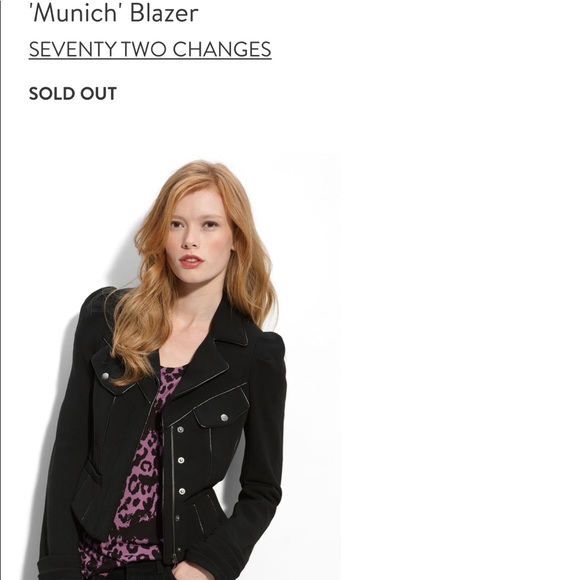 Seventy Two Changes Black Moto Zip Jacket Coat - Picture 8 of 8